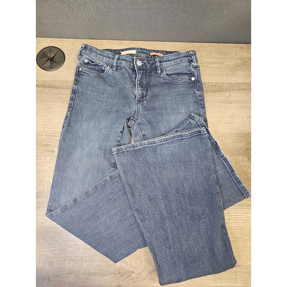 Pilcro Anthropologie Boot Cut Flare Denim Jeans Dark Wash Women's 27 FITS 30x33